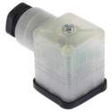 Hirschmann GDML 2P+E DIN 43650 A Solenoid Valve Connector Indicator Light 24V dc 8A 935980205 RS GDML 2011 LED 24 SCHWARZ