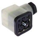 Hirschmann GDML 2P+E DIN 43650 A Solenoid Valve Connector Indicator Light 24V dc 8A 935980205 RS GDML 2011 LED 24 SCHWARZ
