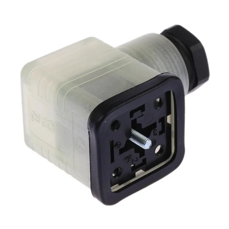 Hirschmann GDML 2P+E DIN 43650 A Solenoid Valve Connector Indicator Light 24V dc 8A 935980205 RS GDML 2011 LED 24 SCHWARZ