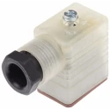 Hirschmann GML 2P+E DIN 43650 B Solenoid Valve Connector Indicator Light, 24V Voltage 933571100 GML 209 NJ LED 24 YE black