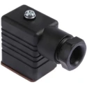 Hirschmann GM 2P+E DIN 43650 B Solenoid Valve Connector 16A 250V Black 932977100 GM 209 NJ black