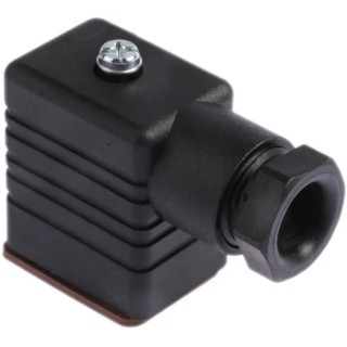 Hirschmann GM 2P+E DIN 43650 B Solenoid Valve Connector 16A 250V Black 932977100 GM 209 NJ black