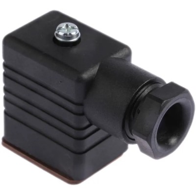 Hirschmann GM 2P+E DIN 43650 B Solenoid Valve Connector 16A 250V Black 932977100 GM 209 NJ black