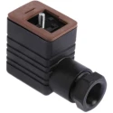 Hirschmann GM 2P+E DIN 43650 B Solenoid Valve Connector 16A 250V Black 932977100 GM 209 NJ black