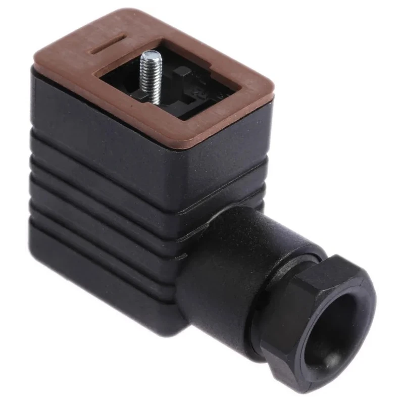 Hirschmann GM 2P+E DIN 43650 B Solenoid Valve Connector 16A 250V Black 932977100 GM 209 NJ black
