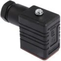 Hirschmann GM 2P+E DIN 43650 B Solenoid Valve Connector 16A 250V Black 932977100 GM 209 NJ black