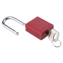Brady Key Steel, Nylon Security Padlock Weatherproof 6.35 mm Shackle Diameter 38mm Body 051339