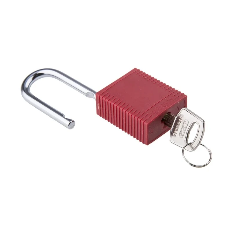 Brady Key Steel, Nylon Security Padlock Weatherproof 6.35 mm Shackle Diameter 38mm Body 051339
