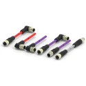 TE Connectivity 5 Way M12 to 5 Way M12 Bus Cable 500 mm, Polyurethane Jacket, IP67, 60V TAA755A5501-001