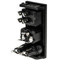 Bulgin C14 Straight Snap-in IEC Connector 250V Voltage 10A Current Fuse Size 5 x 20 mm BZV03/Z0000/06