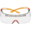 3M Over Spectacles with Orange Frame and Clear Polycarbonate Lenses, ANSI Z87.1-2015 Compliant SF3701SGAF-ORG-EU