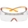 3M Over Spectacles with Orange Frame and Clear Polycarbonate Lenses, ANSI Z87.1-2015 Compliant SF3701SGAF-ORG-EU