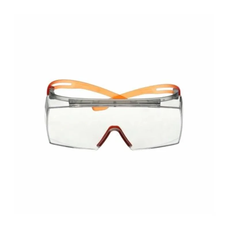 3M Over Spectacles with Orange Frame and Clear Polycarbonate Lenses, ANSI Z87.1-2015 Compliant SF3701SGAF-ORG-EU