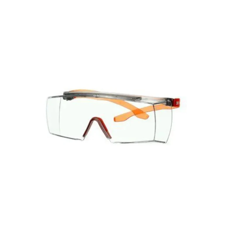3M Over Spectacles with Orange Frame and Clear Polycarbonate Lenses, ANSI Z87.1-2015 Compliant SF3701SGAF-ORG-EU