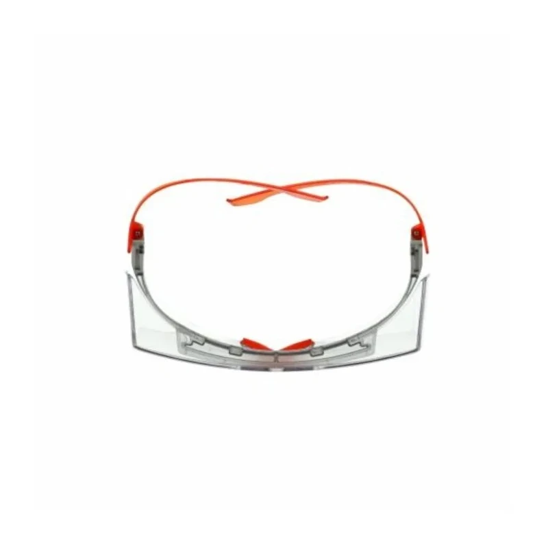 3M Over Spectacles with Orange Frame and Clear Polycarbonate Lenses, ANSI Z87.1-2015 Compliant SF3701SGAF-ORG-EU