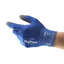 Ansell HyFlex 11-618 Blue Nylon Work Gloves Size 10 Polyurethane Coating 11618100