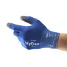 Ansell HyFlex 11-618 Blue Nylon Work Gloves Size 10 Polyurethane Coating 11618100