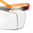 3M Over Spectacles with Orange Frame and Clear Polycarbonate Lenses, ANSI Z87.1-2015 Compliant SF3701SGAF-ORG-EU