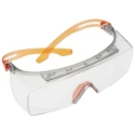 3M Over Spectacles with Orange Frame and Clear Polycarbonate Lenses, ANSI Z87.1-2015 Compliant SF3701SGAF-ORG-EU