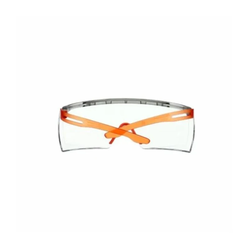 3M Over Spectacles with Orange Frame and Clear Polycarbonate Lenses, ANSI Z87.1-2015 Compliant SF3701SGAF-ORG-EU