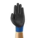 Ansell HyFlex 11-618 Blue Nylon Work Gloves Size 10 Polyurethane Coating 11618100