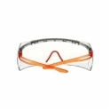 3M Over Spectacles with Orange Frame and Clear Polycarbonate Lenses, ANSI Z87.1-2015 Compliant SF3701SGAF-ORG-EU