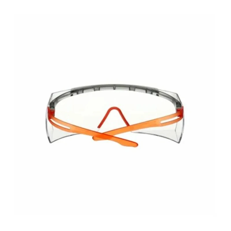 3M Over Spectacles with Orange Frame and Clear Polycarbonate Lenses, ANSI Z87.1-2015 Compliant SF3701SGAF-ORG-EU