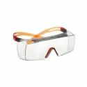 3M Over Spectacles with Orange Frame and Clear Polycarbonate Lenses, ANSI Z87.1-2015 Compliant SF3701SGAF-ORG-EU