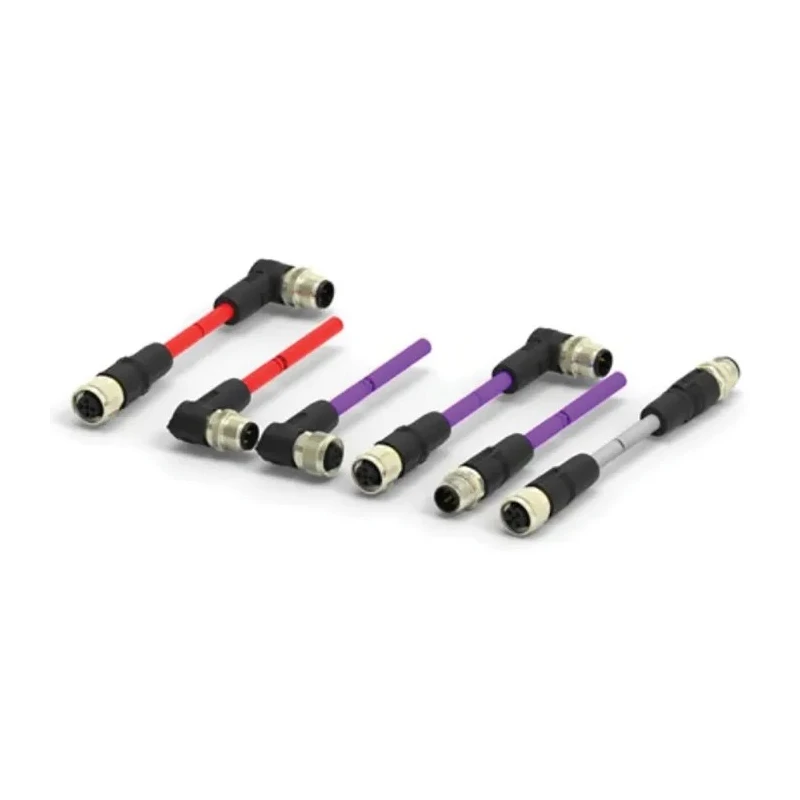 TE Connectivity 5 Way M12 to 5 Way M12 Bus Cable 1 m Grey Jacket 60V IP67 TAA755A1611-002