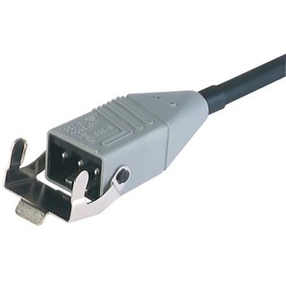 Hirschmann ST Straight Plug to Unterminated Power Cord 1m Grey Ethylene Propylene Diene Monomer 931300055 STAS 3 k 075 SI 1m