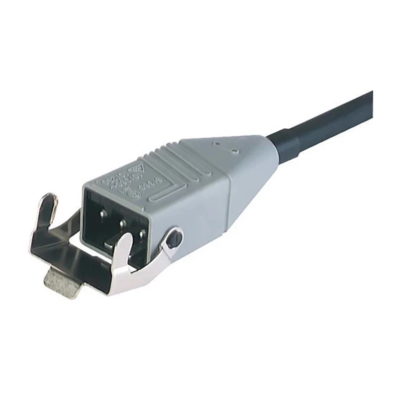 Hirschmann ST Straight Plug to Unterminated Power Cord 1m Grey Ethylene Propylene Diene Monomer 931300055 STAS 3 k 075 SI 1m
