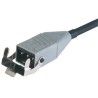 Hirschmann ST Straight Plug to Unterminated Power Cord 1m Grey Ethylene Propylene Diene Monomer 931300055 STAS 3 k 075 SI 1m