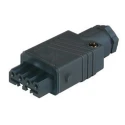 Hirschmann Cable Mount Industrial Power Connector 10A 400V IP54 3P+PE Black ST 