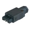 Hirschmann Cable Mount Industrial Power Connector 10A 400V IP54 3P+PE Black ST
