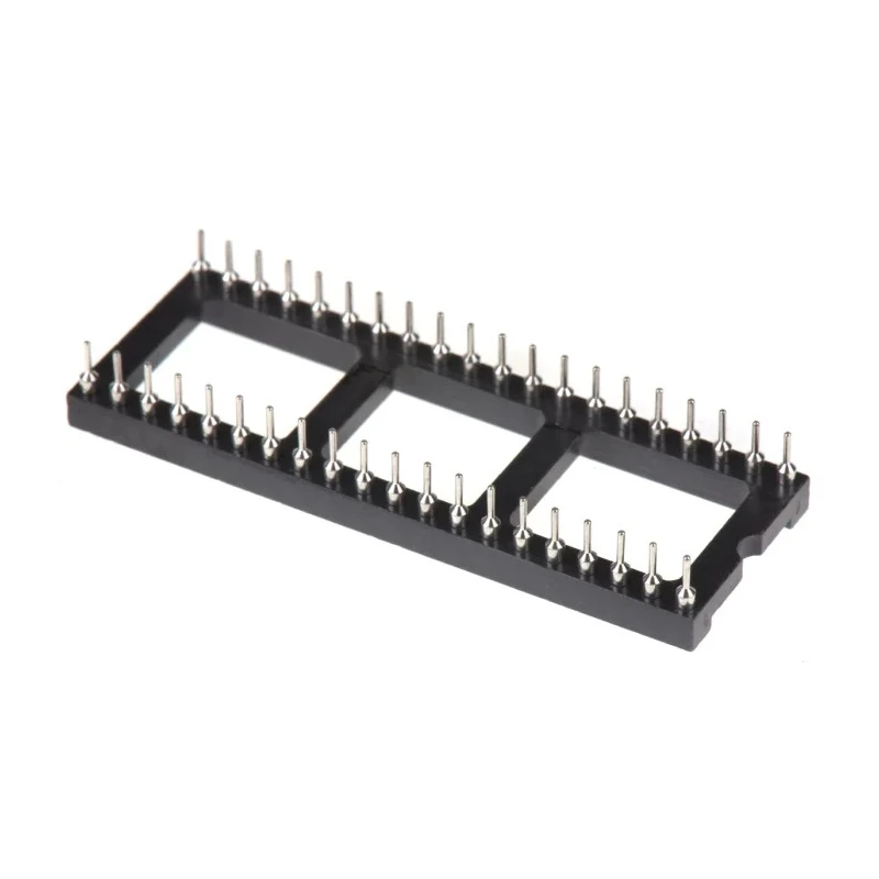 Winslow 2.54 mm Pitch Vertical 40 Way Through Hole Turned Pin Open Frame DIL Socket 5A W30540TTRC