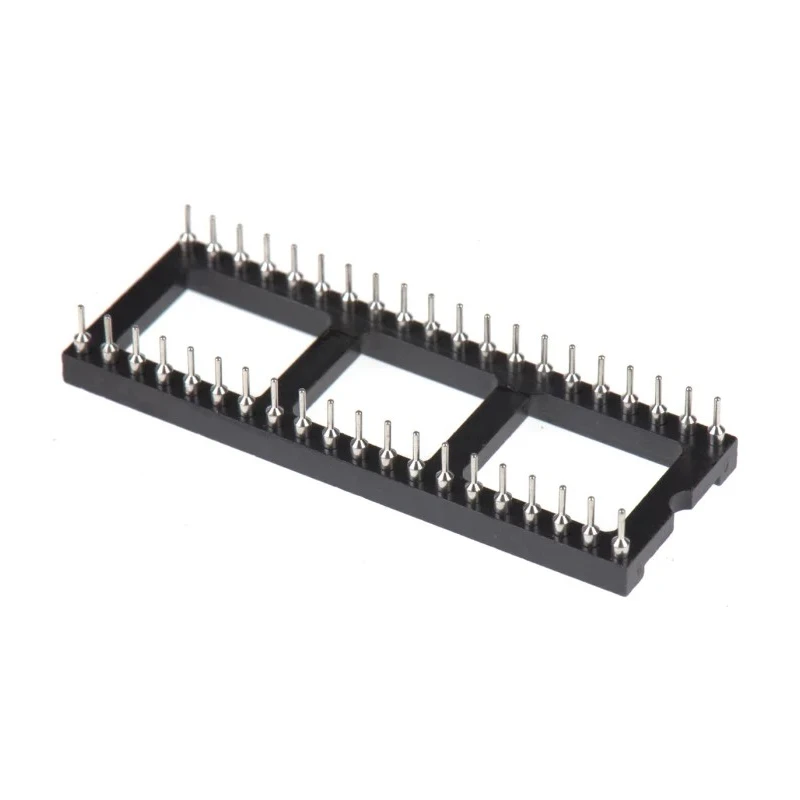 Winslow 2.54 mm Pitch Vertical 40 Way Through Hole Turned Pin Open Frame DIL Socket 5A W30540TTRC