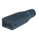 Hirschmann Industrial Power Connector 4P+PE 10A 230V/400V Cable Mount Straight IP54 ST IP54
