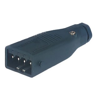 Hirschmann Industrial Power Connector 4P+PE 10A 230V/400V Cable Mount Straight IP54 ST IP54