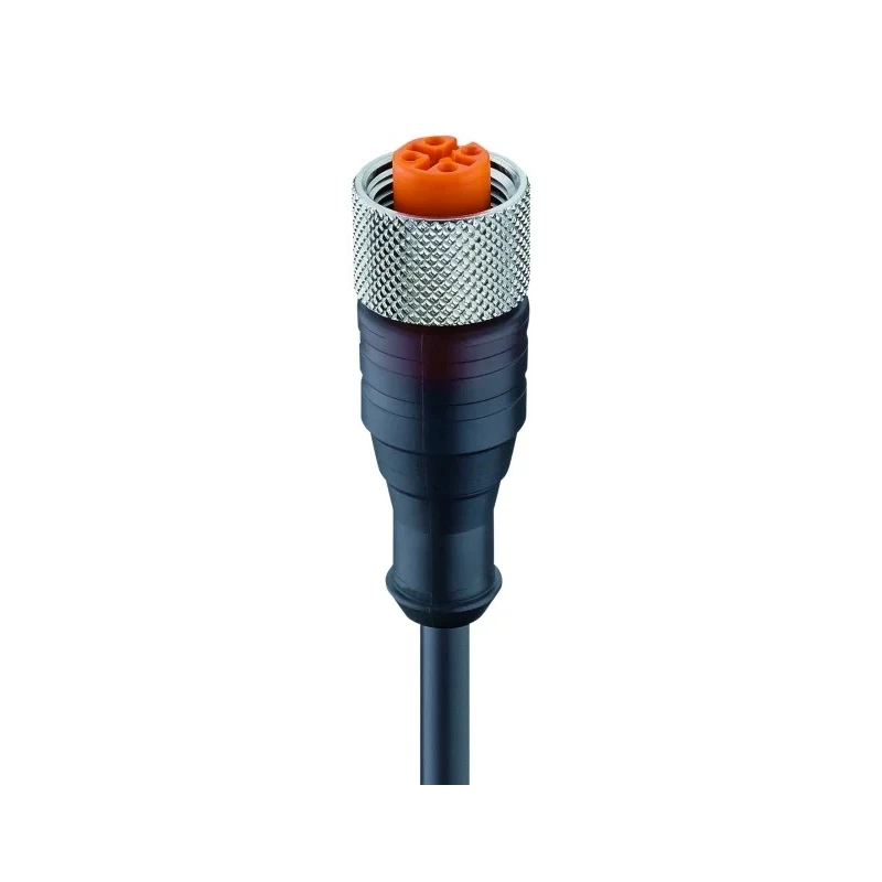 Lumberg Automation Sensor Actuator Cable 4 Contacts Copper PUR Jacket Black 10m 250V IP65-IP69K 18222 RKT 4-225/10 M