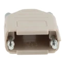 MH Connectors MHDPPK9-LG-K Polyamide Straight D-Sub Backshell, 9 Way Strain Relief Grey MHDPPK-SLIM Series