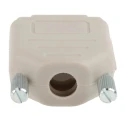 MH Connectors MHDPPK9-LG-K Polyamide Straight D-Sub Backshell, 9 Way Strain Relief Grey MHDPPK-SLIM Series