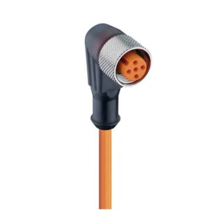 Lumberg Automation Female 5 Way Right Angle to Unterminated Free End Sensor Actuator Cable 15m 60V IP65 13634 RKWT 5-56/15 M