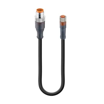 Lumberg Automation Sensor Actuator Cable Male 3 Way Straight to Female 3 Way Straight 600 mm 40190 RST 3-RKMV 3-224/0,6 M