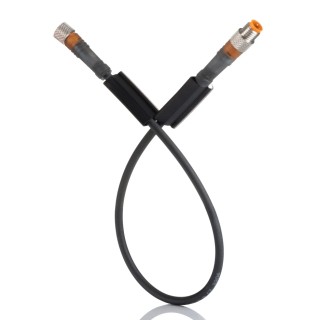 Lumberg Automation Male 3 Way Straight to Female 3 Way Straight Sensor Actuator Cable 300 mm 43659 RSMV 3-RKMV 3-224/0,3 M