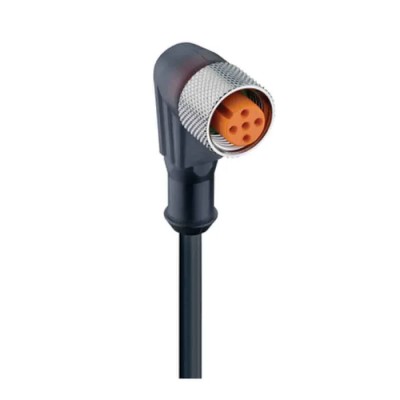 Lumberg Automation Female 5 Way Right Angle to Unterminated Free End Sensor Actuator Cable 51491 RKWT 5-289/2 M