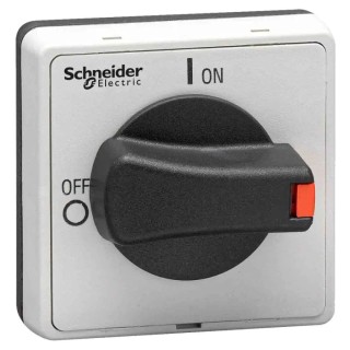 Schneider Electric Black and Grey Rotary Handle, 1.89 in Length, TeSys Series VLSH4S5B