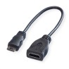 Roline 150 mm High Speed HDMI Cable, Female Mini HDMI to Male HDMI, Black 11.04.5586-10
