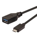 Roline USB 3.0 Female USB Type C to Female USB Type A Cable Black 150mm 11.02.9030-10