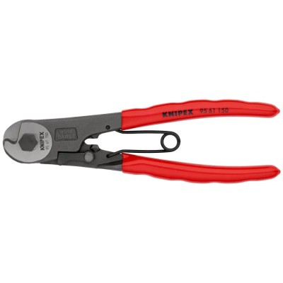 Knipex Straight Cable Shear 150mm, Tool Steel Jaw, High Strength Aluminium Handle 95 61 150