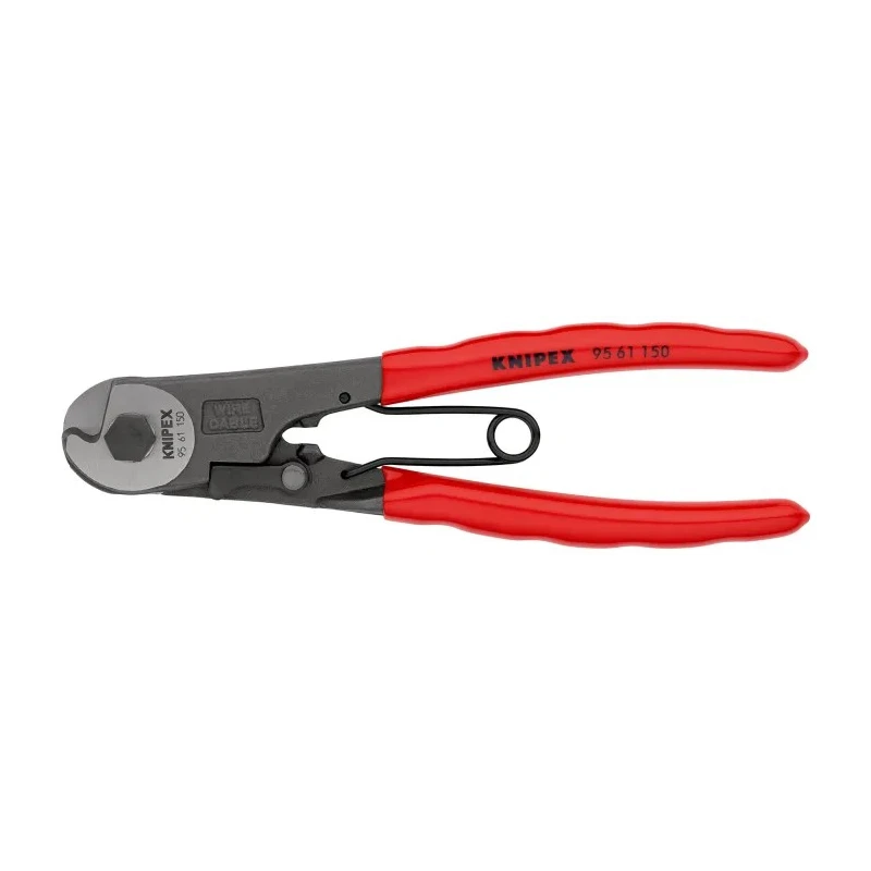 Knipex Straight Cable Shear 150mm, Tool Steel Jaw, High Strength Aluminium Handle 95 61 150